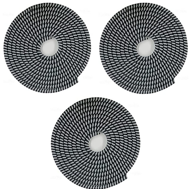 Redclip Cable Protector Spiral Triple Color 3 Pcs 15 Meters Cable Cord Charger Protector Saver Winder 3 Pcs Compatible with iPhoneAndroidComputer CablesChargers Pack of 3 Pieces - Image 1