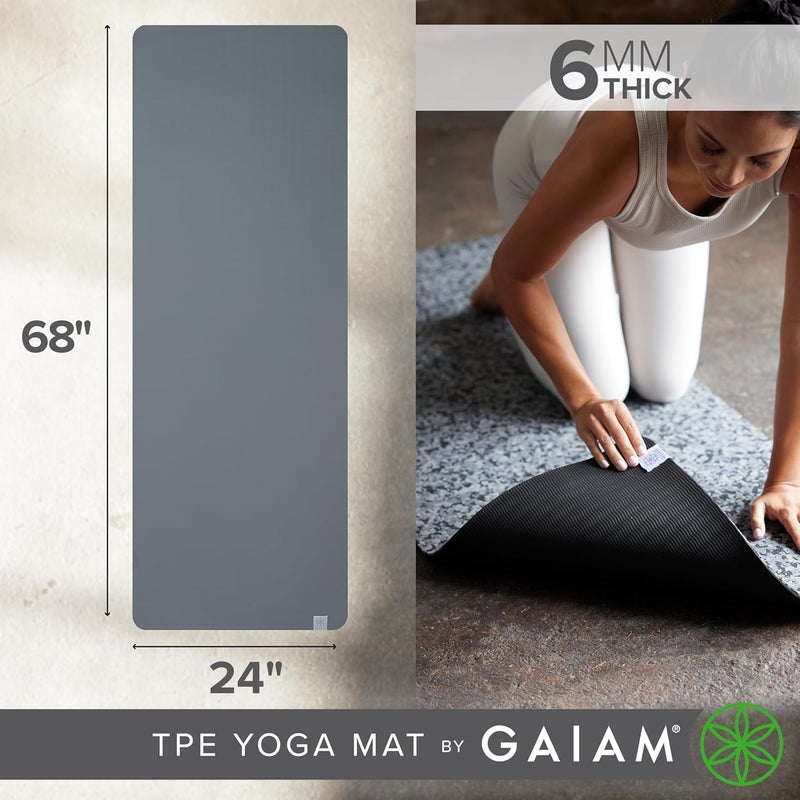 Gaiam Yoga Mat Performance TPE Exercise & Fitness Mat for All Types of Yoga, Pilates & Floor Exercises - Image 4