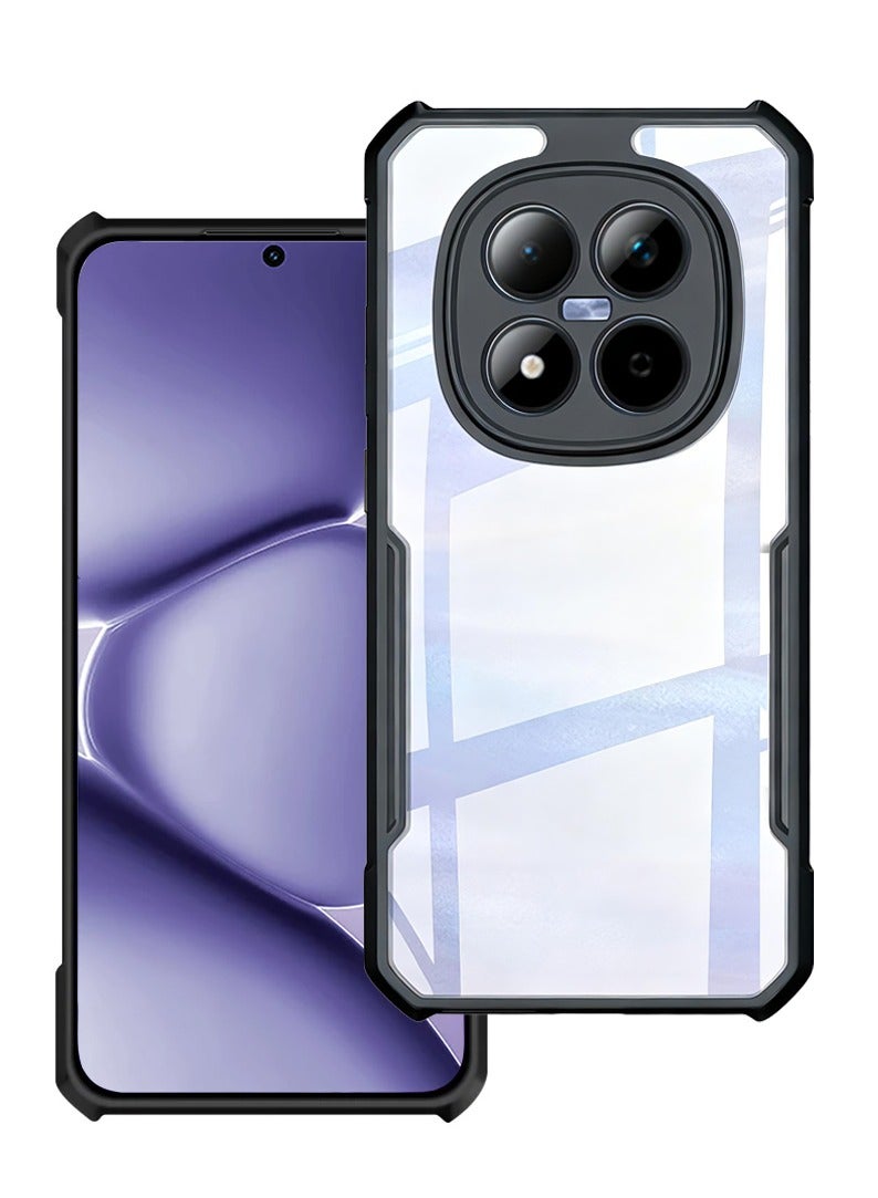 إكسوند غطاء لهاتف شاومي ريدمي نوت 15 برو 5G وشاومي بوكو M8 5G، تصميم حماية لعدسة الكاميرا، إطار مقاوم للصدمات من مادة TPU مع ظهر PC، نحيف وخفيف، مقاوم للاصفرار للاستخدام اليومي. - Image 1