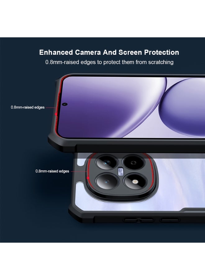 إكسوند غطاء لهاتف شاومي ريدمي نوت 15 برو 5G وشاومي بوكو M8 5G، تصميم حماية لعدسة الكاميرا، إطار مقاوم للصدمات من مادة TPU مع ظهر PC، نحيف وخفيف، مقاوم للاصفرار للاستخدام اليومي. - Image 2