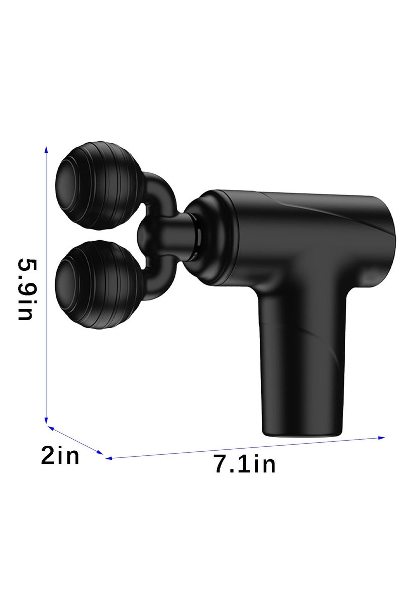 ACYYH Dual Head Massage Gun Body Massager Deep Tissue Fascia Gun Chargeable Muscle Quiet Fascia Gun For Pain Relief Deep Muscle Relax - Image 2