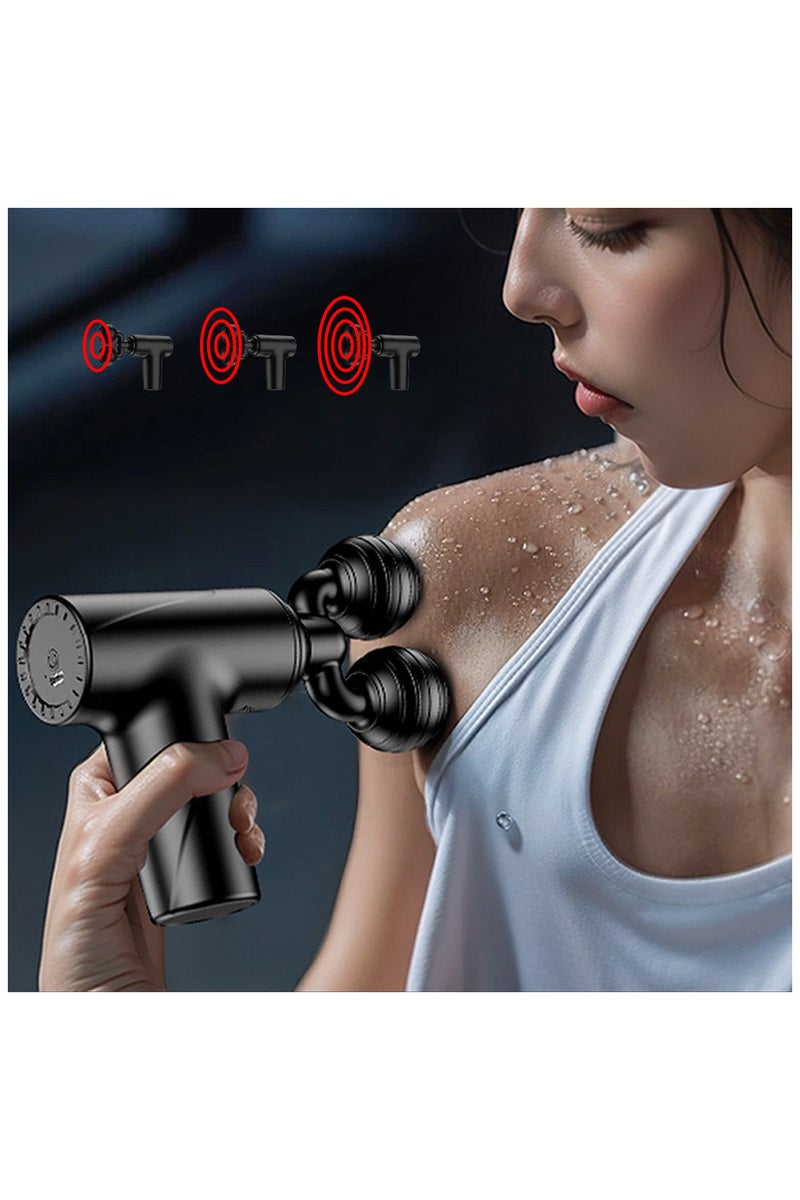 ACYYH Dual Head Massage Gun Body Massager Deep Tissue Fascia Gun Chargeable Muscle Quiet Fascia Gun For Pain Relief Deep Muscle Relax - Image 5