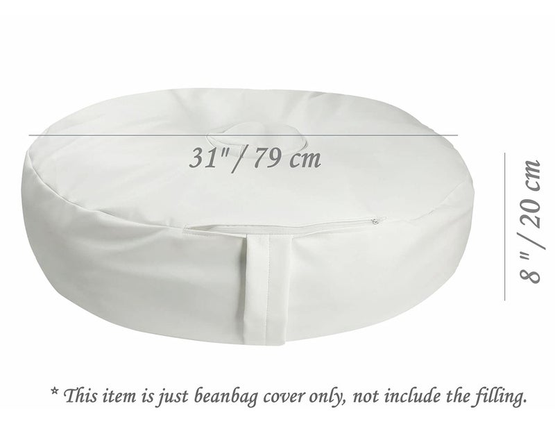 Honra Orraphtstu Newborn Baby Photography Props Beanbag Posing Photoshoot Professional Cover Filling Not Included (White) - Image 3