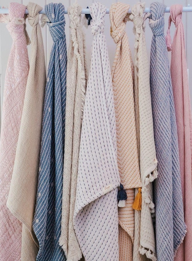 Crane Baby Starlight Luxe Blanket, Soft Cotton Nursery and Stroller Blanket, 100% Cotton, 36" x 36" - Image 5