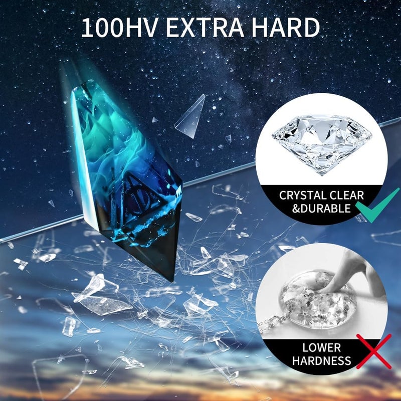 OSBANG Crystal Clear Hard UV Resin Upgraded Formula Ultraviolet Fast Curing Resin for Jewelry Making Craft Decoration, Hard Transparent Glue Solar Cure Sunlight Activated Resin (100g) - Image 2