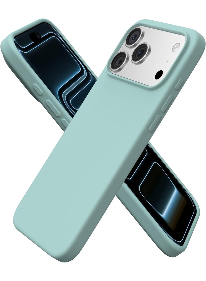 Compatible with iPhone 17 Pro Case, Slim Liquid Silicone 4 Layers Full Covered Soft Gel Rubber Shockproof Protective Phone Case with Anti-Scratch Microfiber Lining - Image 1