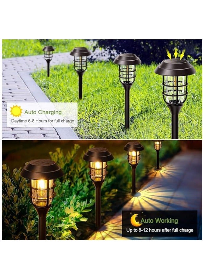 Generic Led Solar Pathway Lights Outdoor, 8 Pack Bright Solar Lights Outdoor, IP65 Waterproof Auto On/Off Solar Garden Lights Solar Powered Landscape Lighting for Yard Patio Walkway Driveway  - Image 4