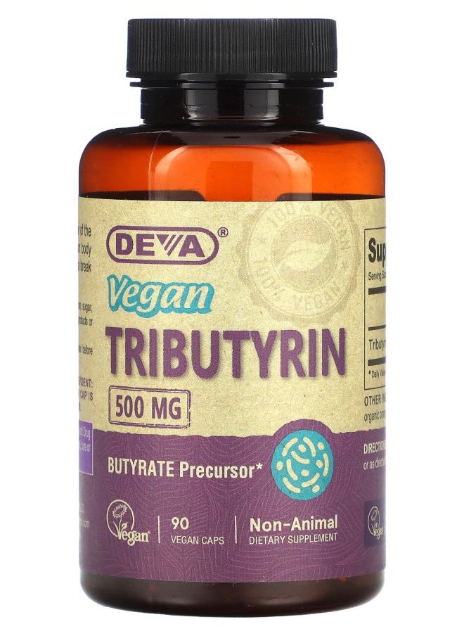 Deva Vegan Tributyrin 500 mg  90 Vegan Caps 