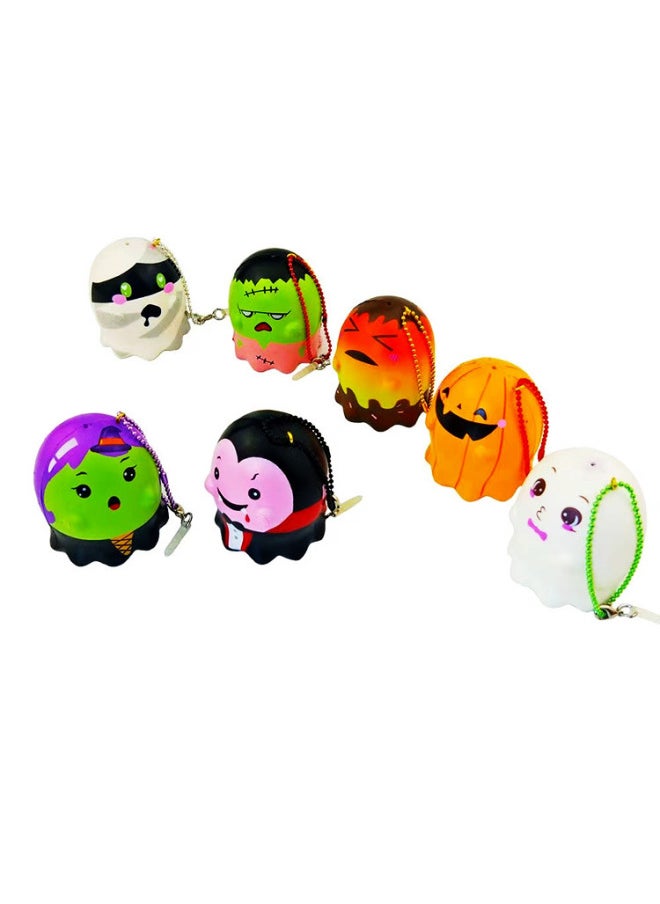 PunimaruPU Foaming Luminous Magnet Cute Slow Squeeze Rebound Simulation Pumpkin Ice Cream Halloween Toy-Color:Ice Cream Ball #4-Specifications:5*5*6cm  - Image 4