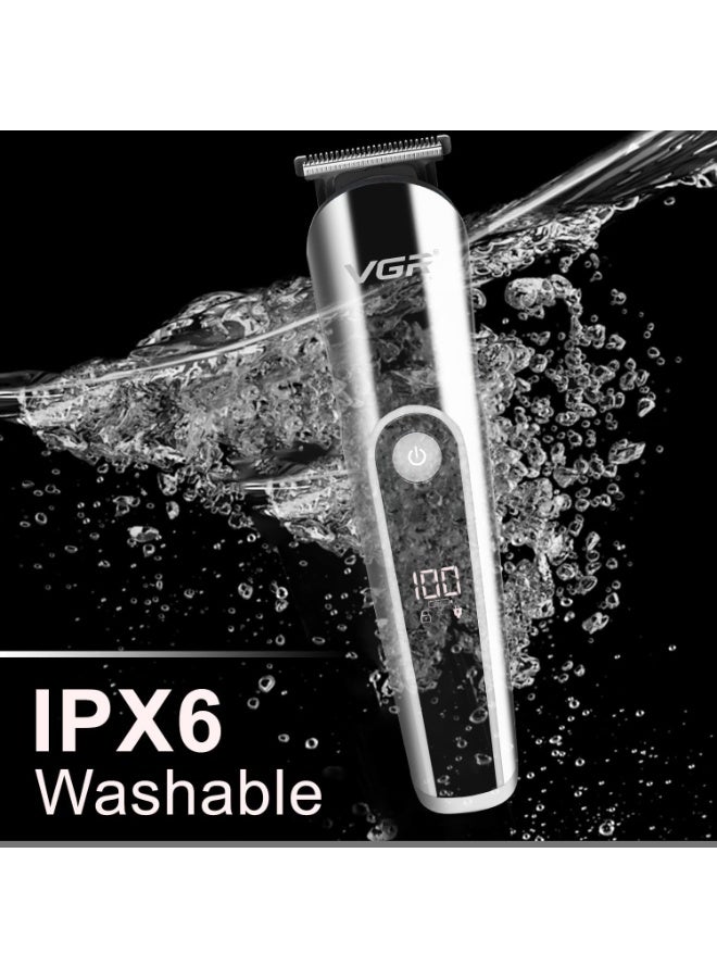 Professional Hair Clipper All In One V-107 ,complete kit,digital display,charging and organizing base,IPX6 - Image 5