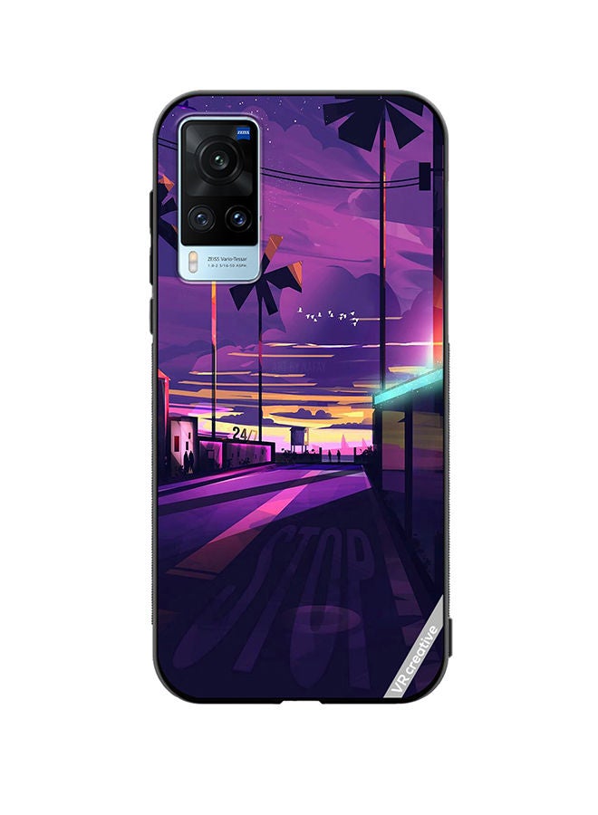 VR CREATIVE Protective Case Cover For Vivo X60 Empty Road Design Multicolour - Image 1