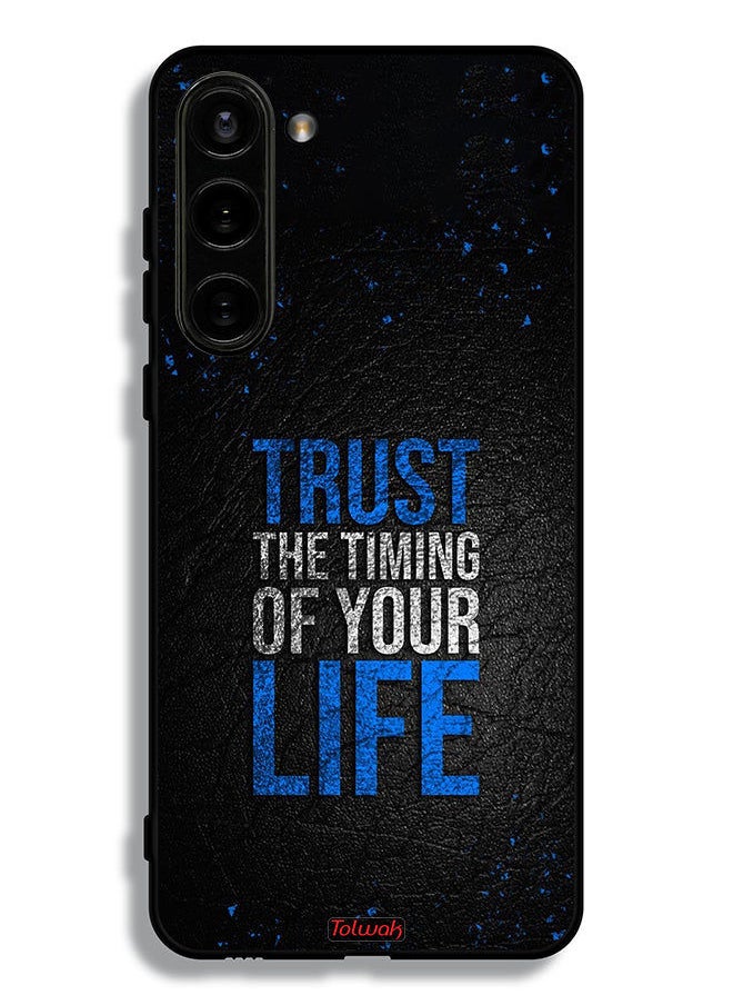 Tolwak Samsung Galaxy S23 Plus 5G Protective Case Cover Trust The Timing Of Your Life  - Image 3