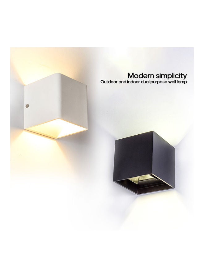 NIBEMINENT Waterproof dimmable square background whole lamp 12W white light White 11*11*11cm - Image 2