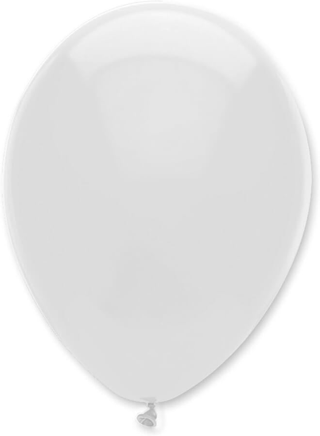 Creative Party RB500B Solid White Latex Balloons, 12"-50 Pcs