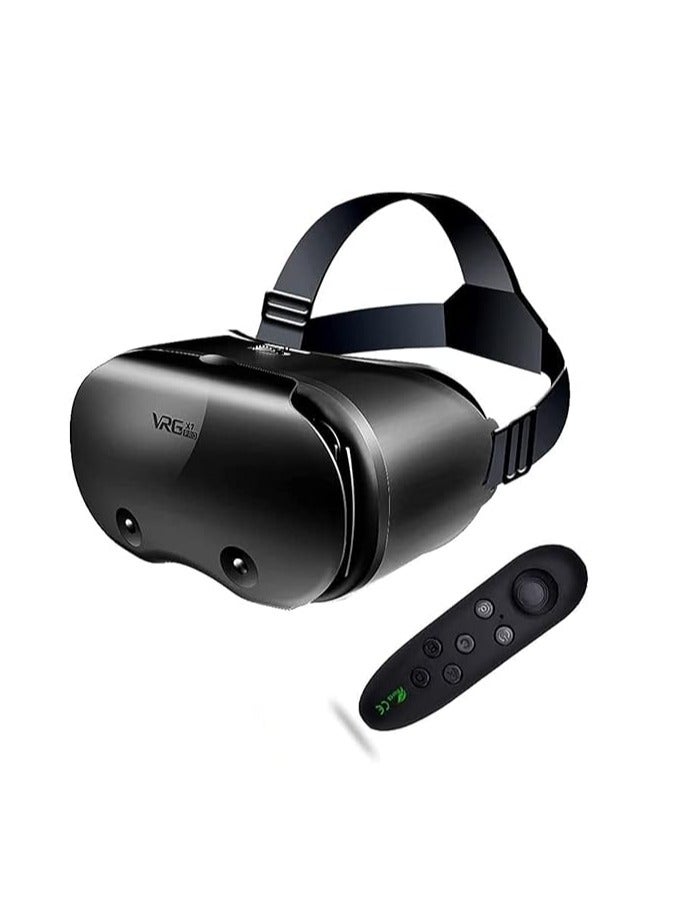 Virtual reality headsets for kids and adults. Android and iPhone VR headsets for video games and 3D movies. Mobile VR headset with remote control. Head-mounted VR glasses for iPhone - Image 1