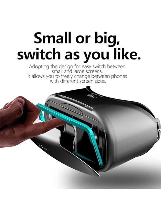 Virtual reality headsets for kids and adults. Android and iPhone VR headsets for video games and 3D movies. Mobile VR headset with remote control. Head-mounted VR glasses for iPhone - Image 2