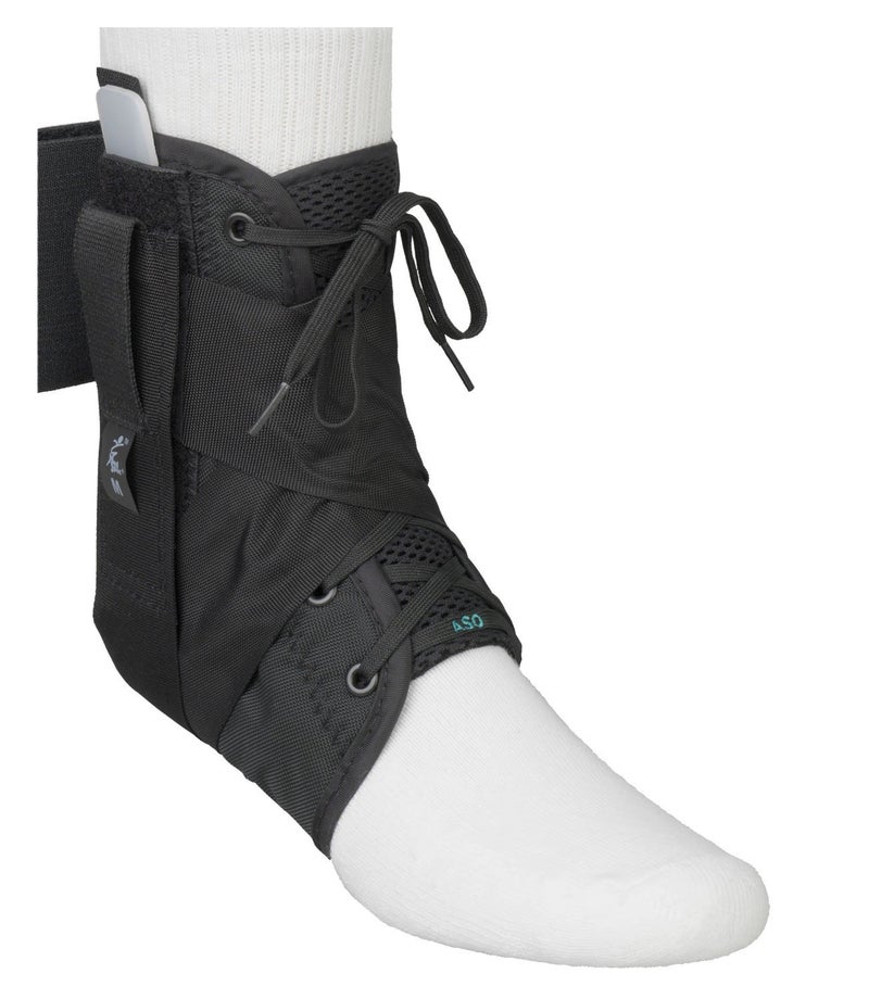 ASO Ankle Stabilizing Orthosis w/inserts (Large - Black) - Image 2