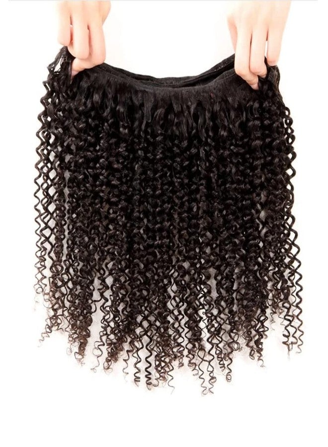 Jinhongze Kinky Curly Bundles Human Hair Bundles Brazilian Curly Hair Bundles 12A Virgin Curly Human Hair Bundles Curly Weave Hair Bundles Natural Black (12 14 16) … … - Image 5