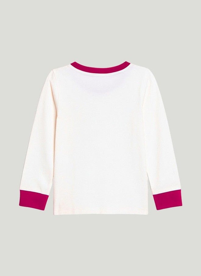 Kidbea Kids Animal Printed Round Neck Full Sleeve Top & Joggers Night Suit - Image 5