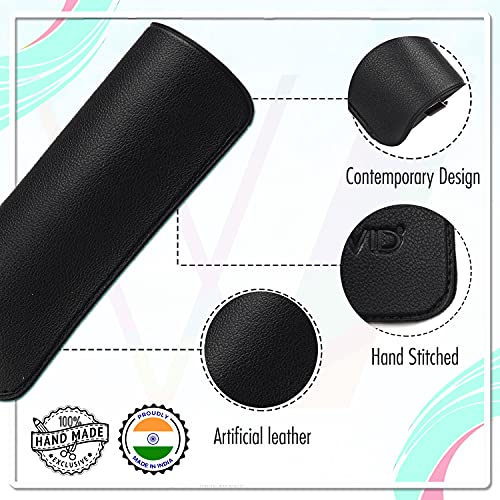 VIVID Vision Unisex Adult Lightweight Eyewear Specs Case Cover | Protect Eye Glasses | Chashma Dibbi | Spectacle Box | Open Flap | Artificial Leather | D-10 Black - Image 3