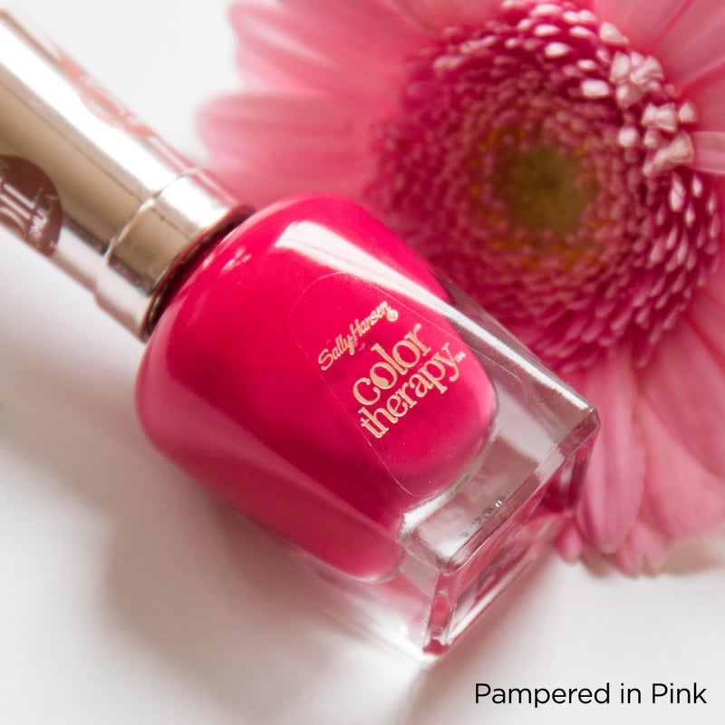 Sally Hansen Color Therapy Nail Polish, Pampered in Pink, Pack of 1 - Image 4
