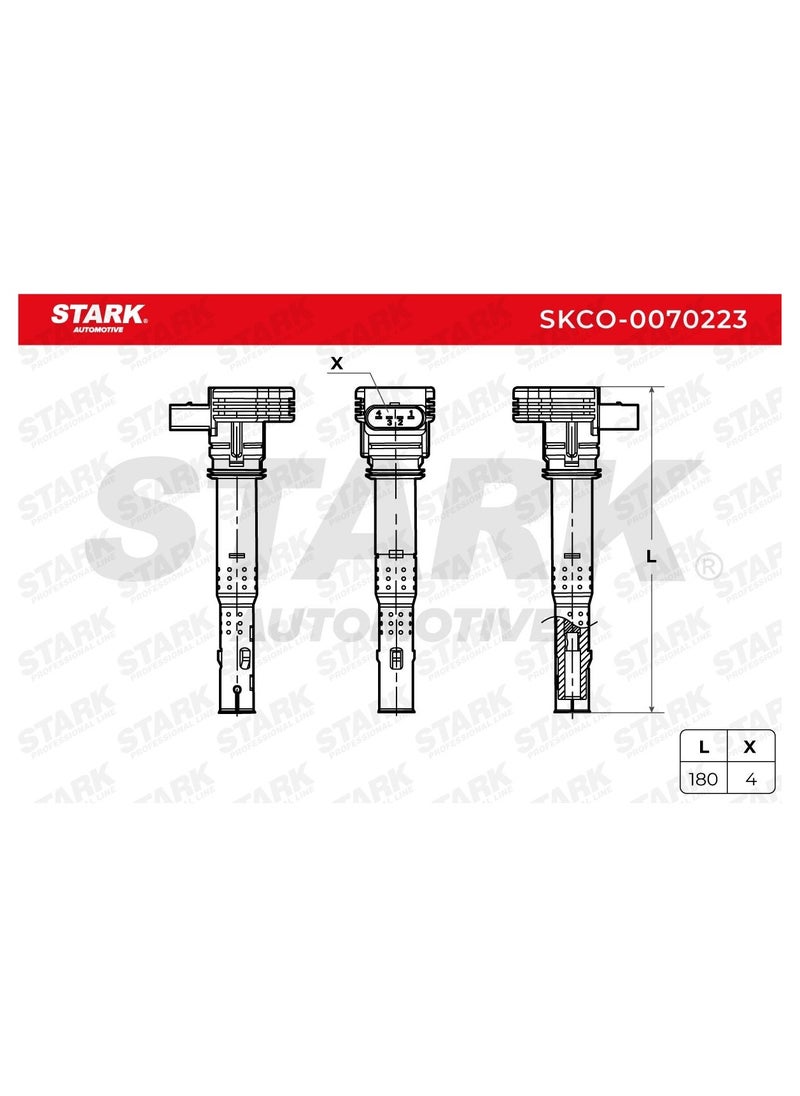 Stark STARK - IGNITION COIL FOR AUDI / VW-06E905115E/06E905115F/06E905115/06E905115D/06E905115G/06D905115/06E905115A/06D905115K/06E905115C/95860210200/06D905115A/06E905115B/06D905115D/06D905115F/06D905115G  - Image 2