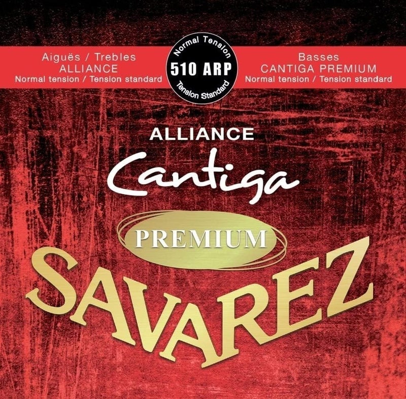 Classical Guitar Strings Cantiga and Creation Premium 510ARP Alliance Trebles, Cantiga Basses, Normal Tension, Full Set (STSAV51-50484)