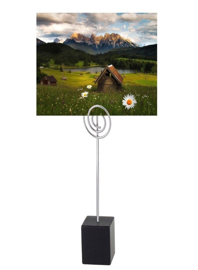 senover 10pcs Music Shape Table Number Holder Name Place Card Holder Memo Clip Holder Standr Pictures Card Paper Menu Clip (Balck) - Image 4