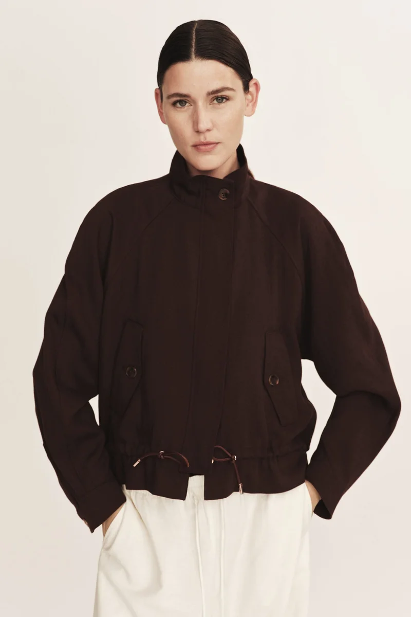 H&M Oversized linen-blend jacket