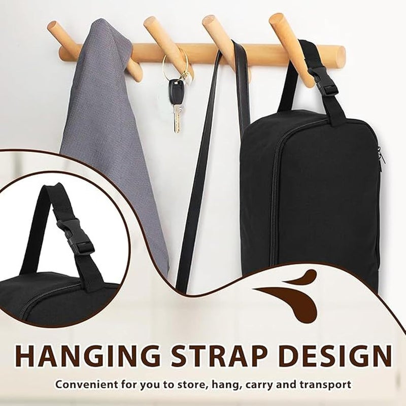 Depisuta Travel Steam Iron Bag, Stylish Oxford Fabric Portable Garment Bag, Handheld Steam Iron Carrying Case with Hanging Buckle Strap for Sewing, Bag Only (Black) - Image 5