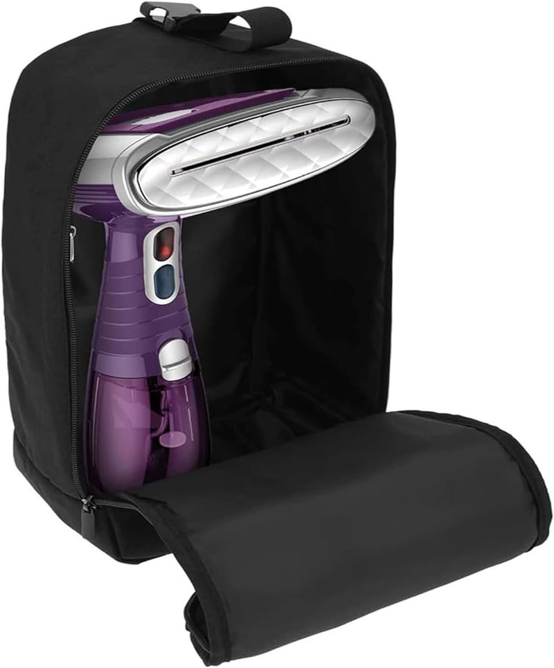 Depisuta Travel Steam Iron Bag, Stylish Oxford Fabric Portable Garment Bag, Handheld Steam Iron Carrying Case with Hanging Buckle Strap for Sewing, Bag Only (Black) - Image 1