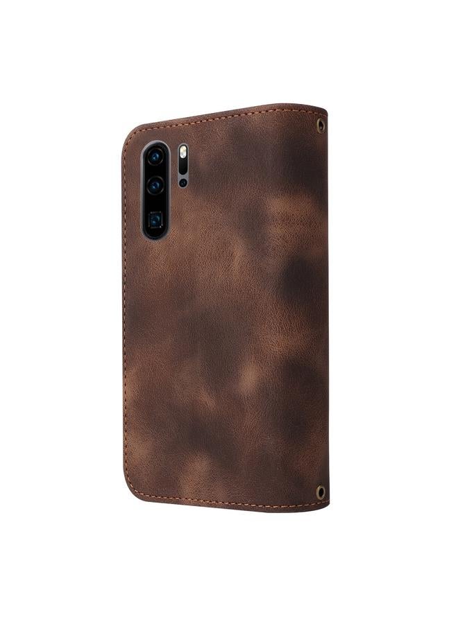 اس-توب جراب لهاتف Huawei P30 Pro متعدد الوظائف مزود بفتحة للبطاقات وسحاب ومحفظة جلدية لهاتف Huawei P30 Pro - Image 3