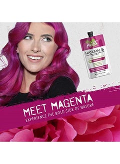 SPLAT Naturals in Magenta, Conditioning Semi-Permanent Pink Hair Color Kit, 6 oz  - Image 5