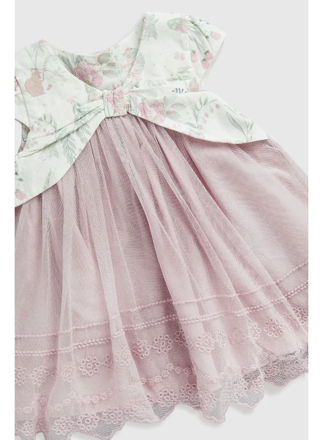 مذركير Bow Woven Dress and Knickers Set