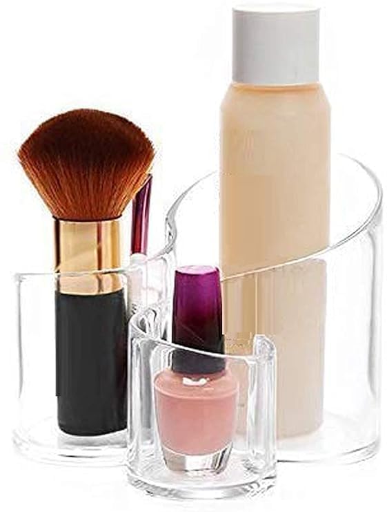 ATOOZED Multi Shape 1. Rectangle 2."S 3. Heart & Size | Home and Dressing Table & Bathroom Accessories Organizer Cosmetic Storage Box | Multi Uses for Woman, Girl (New) (S Shape Cosmetic Box) - Image 2