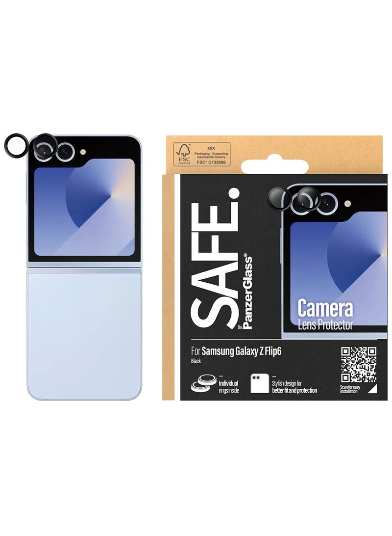 PanzerGlass واقي عدسة الكاميرا SAFE. من PanzerGlass® لهاتف Samsung Galaxy Z Flip 6 | أسود - Image 1
