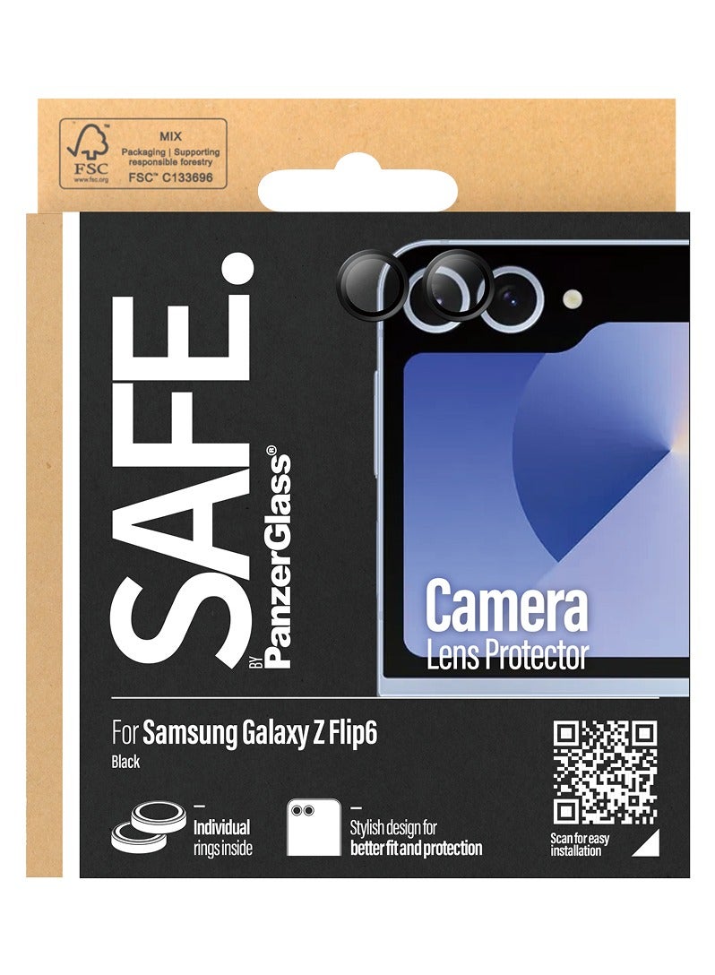 PanzerGlass واقي عدسة الكاميرا SAFE. من PanzerGlass® لهاتف Samsung Galaxy Z Flip 6 | أسود - Image 3