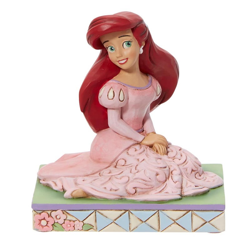 Enesco Disney Traditions by Jim Shore The Little Mermaid Ariel Sitting Personality Pose Figurine 35 Inch Multicolor