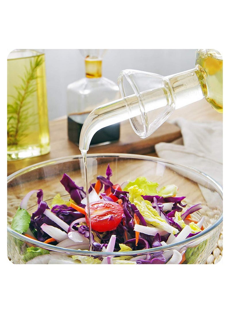 SYOSI Oil Bottle Glass Olive Oil Dispenser Bottle Glass, Cooking Oil Vinegar Measuring Dispenser with Spout, Cotainer Salad Dressing Glass Oil Bottle for Kitchen and BBQ - Image 4