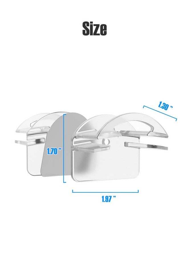 MSKEI MSKEI Hat Hooks for Wall - 2 Different Ways Hat Racks & Display Baseball Caps, Adhesive Hat Wall Hanger, Hat Organizer Holder (Transparent, 12 Pack)  - Image 3