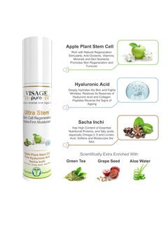 Visage Pure Ultra Stem Regenerative Moisturizer - Organic - Physician Formulated - Research Supported -Natural Extra Strength Stem Cell Moisturizer. Prevents Superficial Wrinkles and Deep Skin Aging  - Image 2