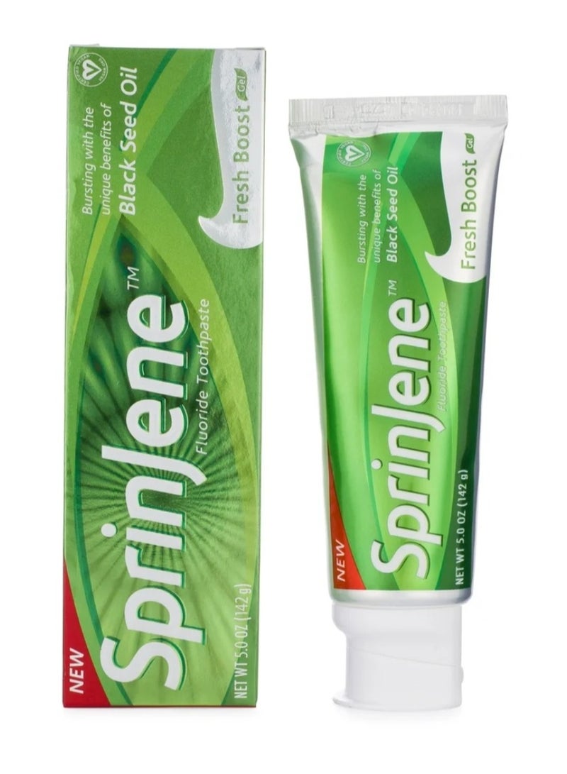 سبرين جين معجون أسنان سبرينجين زيت الحبة السوداء المنعش - 142 جم - Image 3