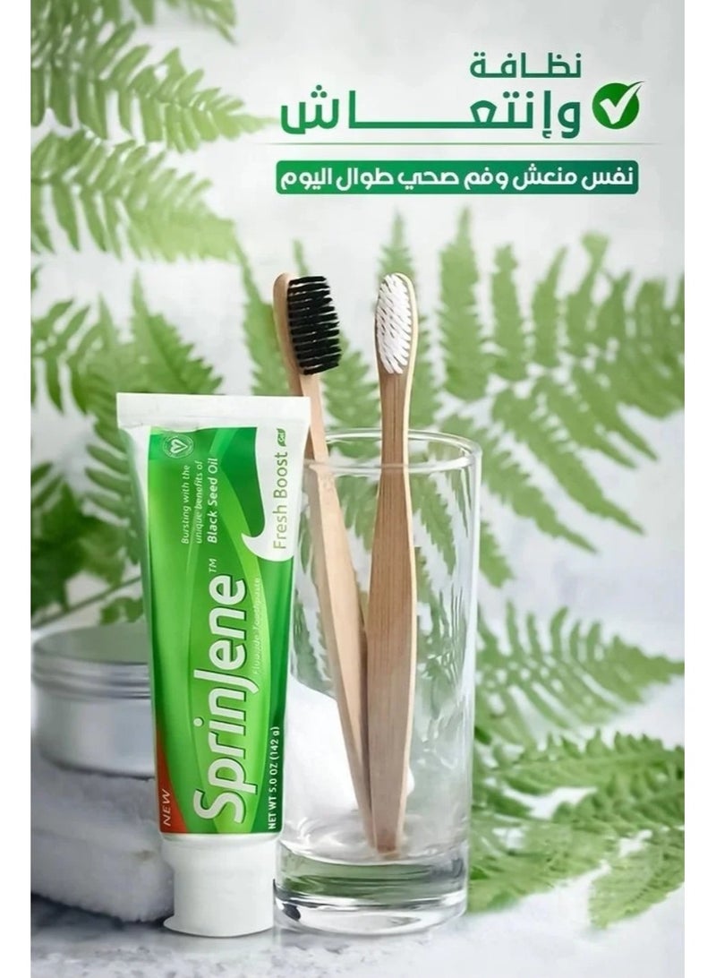 سبرين جين معجون أسنان سبرينجين زيت الحبة السوداء المنعش - 142 جم - Image 4