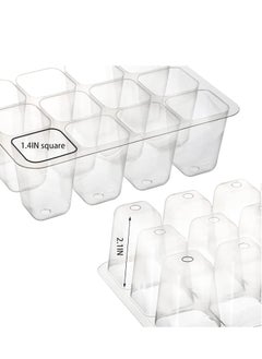 Gerenic 10 Pack Seed Starter Tray Seedling Starter Kits, Plant Starter Kit with Humidity Domes and Base Indoor Greenhouse Mini Propagator Station for Seeds Growing Starting (12 Cells per Tray)  - Image 3