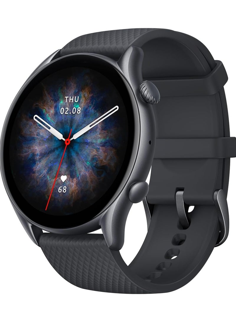 REBENUO GTR 3 Pro Smart Watch 1.45 Ultra HD AMOLED Display 24hrs Health Monitoring 150+ Sports Mode Fitness Built-In Alexa GPS 12 Days Long Battery Life 5 ATM Water Resistant (Black) - Image 1