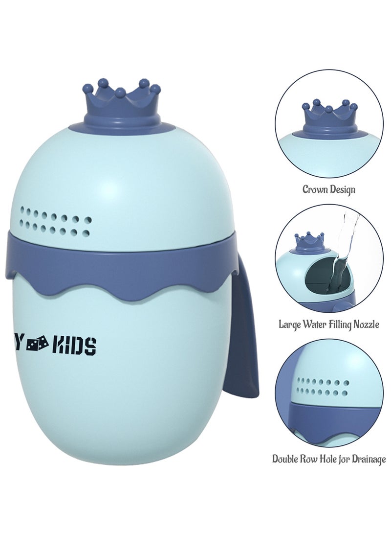 Eazy Kids Royal Baby Head Shampoo Wash Rinse Shower Mug - Blue, 500Ml  - Image 2
