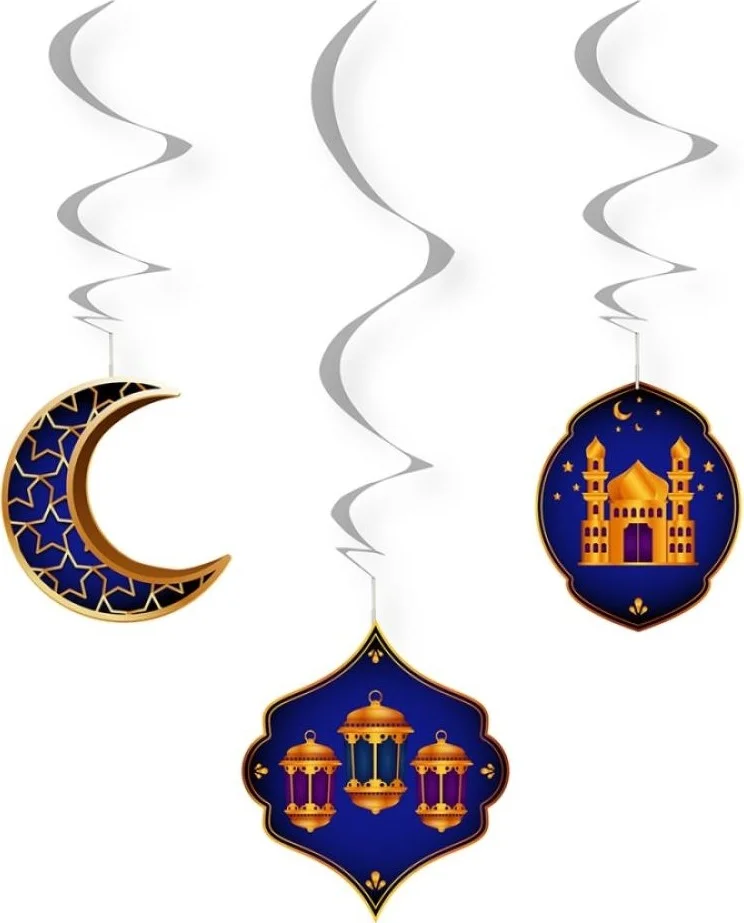 Masho Trend Blue Welcome Ramadan Banner - Eid Banner - Calligraphy Welcome Ramadan