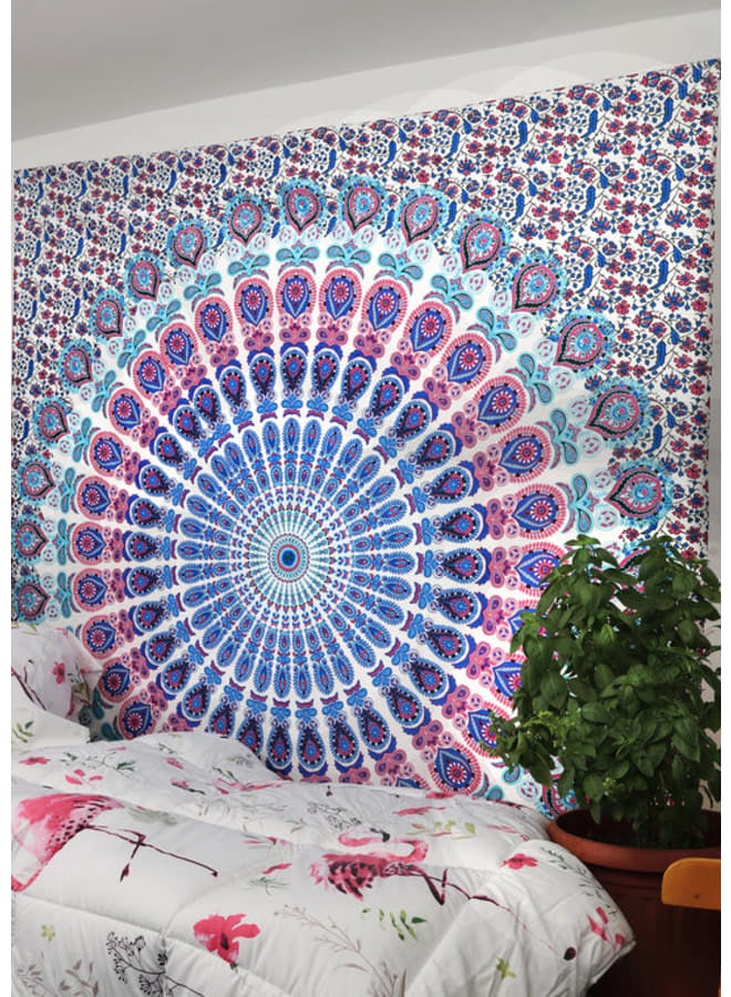 Hendi Mandala Bohemian Mandala Printed Wall Tapestry – Colorful Hippie Art Décor – Lightweight Polyester –  Bedroom, Living Room, Dorm Decoration - Image 1
