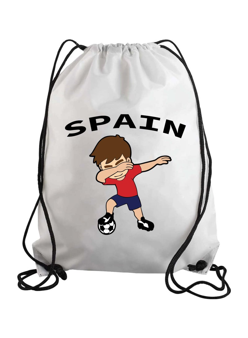 حقيبة برباط لكرة القدم من إسبانيا أو حقيبة ظهر مناسبة للبالغين والأطفال وعشاق الرياضة (تصميم 2)