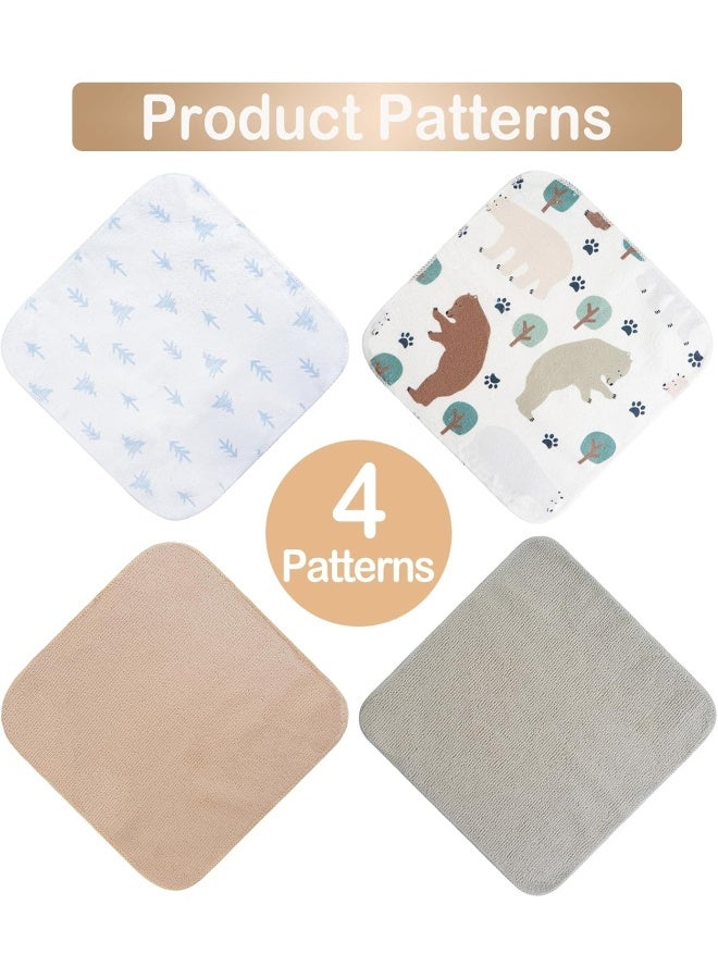 Softan Baby Washcloths, 24Pack Baby Wash Cloths Extra Soft & Ultra Absorbent - Image 5
